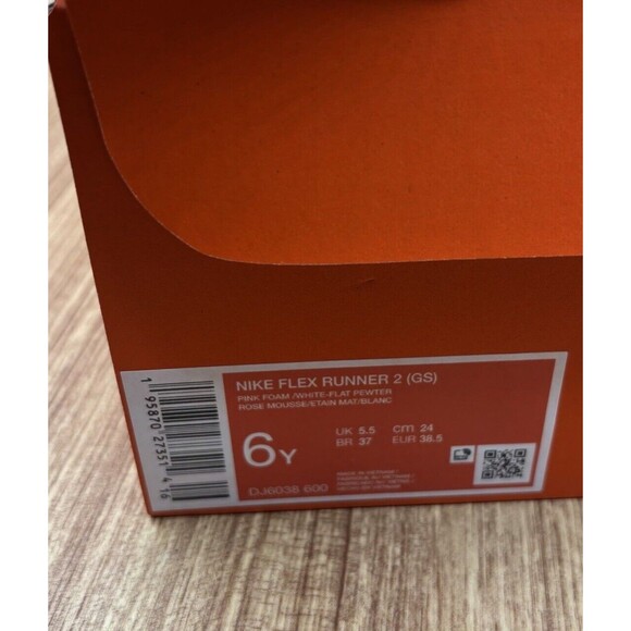 Nike Flex Runner 2 Road Running shoes Pink Foam size 6 Y Or Womens 7.5 Sneakers - Picture 10 of 10